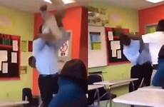 teacher body him onto desk punched slams beats pupil face who videos shocking slammed footage moment shows
