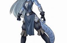 dragonborn dragon female blue character dragons dnd half human girl dungeons lightning monk characters furry name tags artist anthro elf