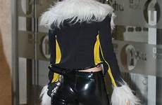 miley cyrus pants leather pvc lovely ladies