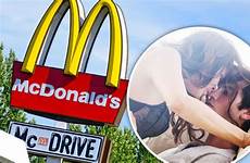 mcdonald couple sex thru drive kissing express mcdonalds act doing employee life
