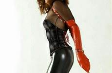 hobble latex tightly corsetted skirts catsuit dominatrix