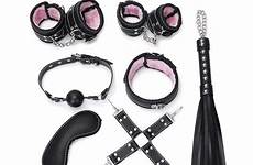 bondage sex adult handcuff plush slave whip gag pcs bdsm mouth ball game set games