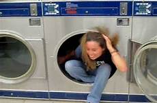 dryer girl trapped gets