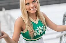 cheer cheerleader cheerleaders senior cheerleading poses high blonde school cute girl beautiful photography portraits choose board saved article cheers