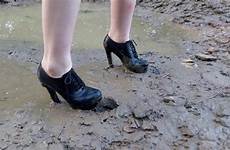 boots mud muddy stuck heels high wet