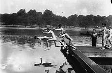 boys naked lake heat wave group jumping park hyde serpentine during into 1911 topical press agency heatwave british getty great