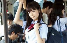 schoolgirl asian cute sexy bus japanese school girl uniform girls schoolgirls train colegiala uniforms b8