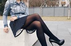 strumpfhose strumpfhosen schwarze jambes mädchen nylons collants minirock luscious tight frau jupe ideen kleider flirty pernas boots moda