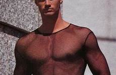 brian buzzini male international mesh shirt model undergear undercover 1990s 1980s guys