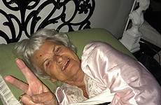 grandma bad some old bed baddie nighty woman her just year winkle she dancing has controversial slogans acid dye tie