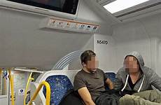 train couple sydney sex seat wednesday night caught act sexual frisky allegedly sitting pants while had down man his