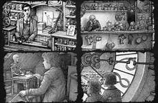 hugo cabret invention book illustrations illustration storyboard clock train inside goodreads paris station chapter their beautiful wordpress