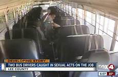bus school caught two sexual drivers acts job while florida engaging lee county district