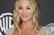 kaley cuoco golden globes party sexy post instyle beverly hills annual 18th warner bros dress boobs after nude cleavage hot