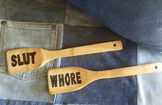 spoon wooden spanking paddle kinky slut freaky bdsm bondage