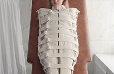 bondage sack straitjacket asylum mummification restraints sleepsack bdsm bound belts locked restraining zipper neck