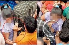 molested girl caught cam train hidden camera molesting video woman raja lalbaugcha mumbai assaulted grp arrested three visarjan dentist