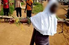 nigeria punishment nigerian beaten terlambat diikat siswi guru dipukuli