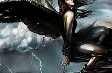 angel dark gothic fanpop angels sexy fan beautiful goth wallpaper girl woman fanart wallpapers background desktop