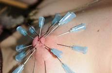 needles nipple through breast tit extreme pierced tumblr tortured