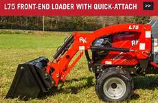 tractor rk loader tractors l75 attach quick bucket end front