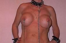 pierced slave bdsm piercings leather sexslave kin torture chains leash clit collared