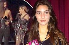 madonna exposed fan nipple stage josephine attends sydney georgiou two singer whose shares brisbane teenage performance