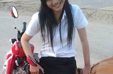 cambodian khmer schoolgirl