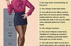 secretary sissy captions blowjob submissive tg rules naughty caught crossdressing tumblr