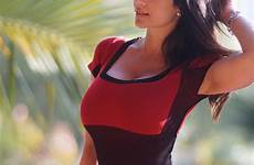 women denise milani brunette dress red model wallpaper body fashion clothing px prom trunk cocktail abdomen thigh gown shoot neck