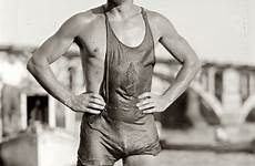 swimming swimwear lifeguard shorpy hunky 1925 clarence 1920s swimmer swimsuits