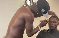 athletes barber masturbating