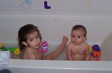 time bath family girls sister taking mugnaini baths big her