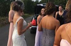 bride tire limo hitchhikes flat gets own wedding after her katie courtesy queen