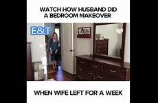 wife bedroom husband surprises makeover