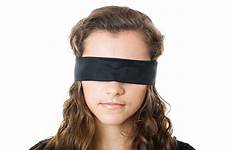 blindfolded girl blindfold young female stock royalty teen teenager eyes