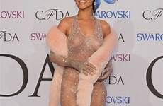 rihanna dress naked fails through fashion lady tits hot show nipples trend jagger georgia may she femail her wearing bare