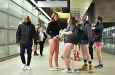 trousers underground passengers stripped pa unites commuters annual telegraph yesterday