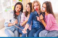 group girls stock dreamstime selfie taking young lifestyle girl preview