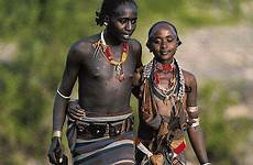 ethiopian ethiopia tribe hamar couples ethnic hamer turmi vincitrice omo cutie swojej africain
