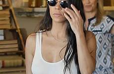 kardashian kourtney through nipple nipples frees vest braless fameflynet jenner