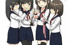 girl yuri school bdsm original bondage safebooru uniform bound girls cute delete edit options resize jan dynasty