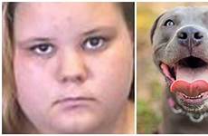 sex dog pitbull miller ashley girl oral her arrested year old photographing