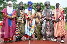 hausa fulani tribe northern displaying nafest rich alamy