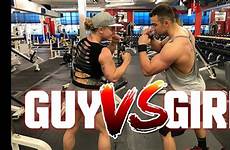 vs female bodybuilder guy cali shred