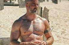 men silver fox foxes hairy man daddy chest handsome tumblr bear mature beach over pepper salt hair muscular gray male