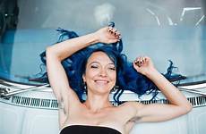 hair armpit women their dye dyed fashion pits alyssa model who time blue times york