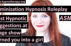hypnosis girl feminization into asmr turned stage show