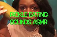 asmr pickle eating