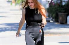 ariel braless leggings candids pokies studio